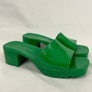 Green Mule Heels